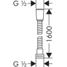 Hansgrohe Metaflex 160 cm zuhany gégecső 28266000