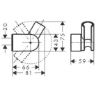 Hansgrohe Porter Vario zuhanytartó HG-28328000