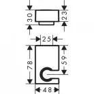 Hansgrohe Porter E zuhanytartó fekete HG-28387670