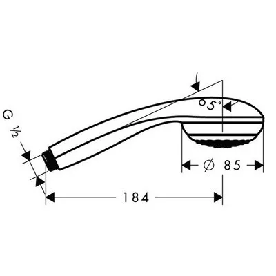 Hansgrohe Crometta 85 Mono Green kézizuhany króm 28561000