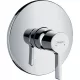 Hansgrohe Metris S süllyesztett egykaros zuhanycsaptelep króm külső rész 31665000 rajza