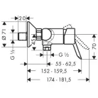 Hansgrohe Focus S egykaros zuhany csaptelep (31762000)