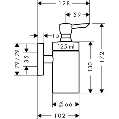 Hansgrohe PuraVida folyékony szappan adagoló HG-41503000
