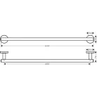 Hansgrohe Logis Universal törölközőtartó 64 cm króm 41716000
