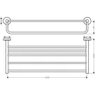 Hansgrohe Logis Universal törölközőtartó rács króm 41720000