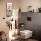 Hansgrohe AddStoris Q WC kefe tartó – matt fekete, fali rögzítésű (HG-41752670)