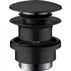 Hansgrohe mosdó és bidé leeresztő ClickClack 5/4 col matt fekete HG-50100670 rajza