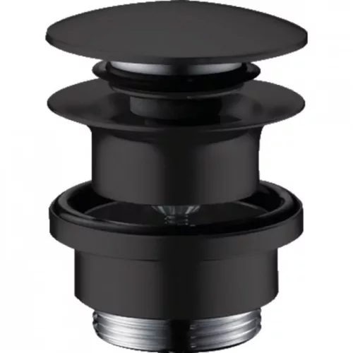 Hansgrohe mosdó és bidé leeresztő ClickClack 5/4 col matt fekete HG-50100670 rajza