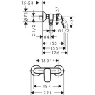 Hansgrohe Logis egykaros zuhanycsaptelep króm 71600000 