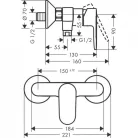 Hansgrohe Vernis Blend egykaros zuhanycsaptelep HG-71640000 képe