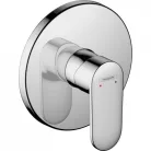 Hansgrohe Vernis Blend süllyesztett zuhanycsaptelep fekete HG-71667670 rajza