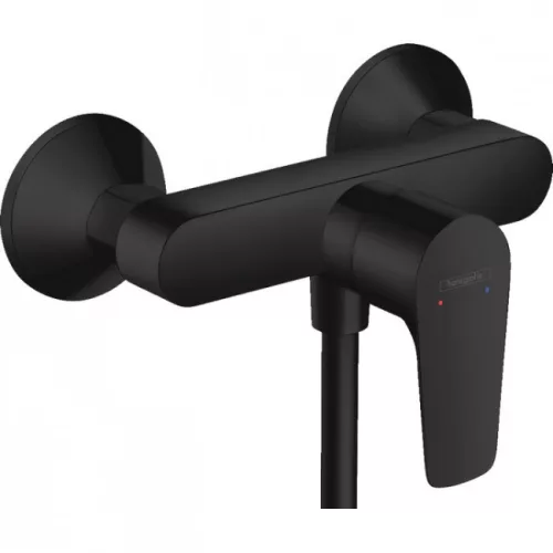 Hansgrohe Talis E egykaros zuhany csaptelep matt fekete HG-71760670 rajza