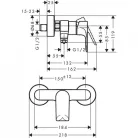 HANSGROHE Rebris E zuhany csaptelep matt fekete HG-72650670