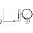 Hansgrohe Logis Universal kozmetikai tükör króm 73561000