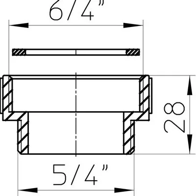 HL 12.3 menetes szűkítő 6/4 col-5/4 col (HL12-3)