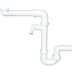   Hl 126/40 helytakarékos mosogató szifon 6/4 col 40 mm csatlakozóval (HL126-40)