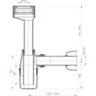 HL 130 vizelde szifon 30 mm (HL130-30)