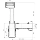 HL 140 vizelde szifon 40 mm (HL130-40)