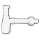 HL mosdó szifon 5/4 colos 30 mm csővel (HL132-30)