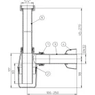 HL mosdó szifon 5/4 colos 30 mm csővel (HL132-30)