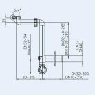 HL helytakarékos mosdó szifon 5/4 colos 30 mm csővel (HL137-30)