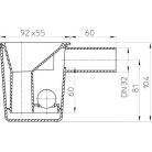 HL 21 kondenzvíz elvezető csöpögtető 32 mm (HL21)