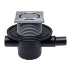 HL 300 oldalsó kifolyású padlólefolyó rozsdamentes (HL300)