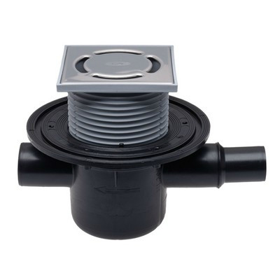 HL 300 oldalsó kifolyású padlólefolyó rozsdamentes (HL300)