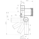 HL 432/40 vizelde szifon 40 mm Keramag Jolyhoz elfordítható (HL432-40)