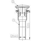 HL 513/S zuhanytálca leeresztő d 86 mm függőleges (HL513-S)