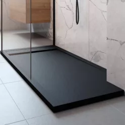RADAWAY Teos F szögletes zuhanytálca szifonnal 90x80 fekete HTF9080-54 rajza1