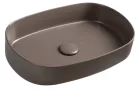Isvea INFINITY OVAL kerámiamosdó, 55x36cm, taupe