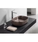 Isvea INFINITY OVAL kerámiamosdó, 55x36cm, taupe