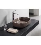 Isvea INFINITY OVAL kerámiamosdó, 55x36cm, taupe