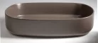 Isvea INFINITY OVAL kerámiamosdó, 55x36cm, taupe