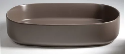 Isvea INFINITY OVAL kerámiamosdó, 55x36cm, taupe