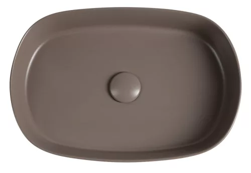 Isvea INFINITY OVAL kerámiamosdó, 55x36cm, taupe