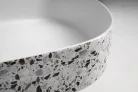 Isvea INFINITY OVAL kerámiamosdó, 55x36cm, terrazzo