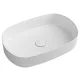 Isvea INFINITY OVAL kerámiamosdó, 55x36cm, matt fehér