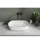 Isvea INFINITY OVAL kerámiamosdó, 55x36cm, matt fehér