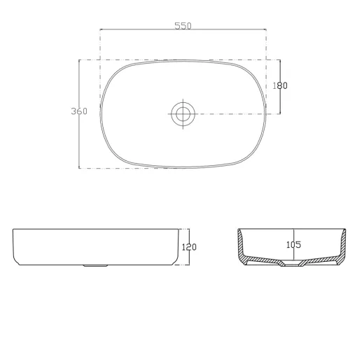 Isvea INFINITY OVAL kerámiamosdó, 55x36cm, matt fehér