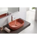 Isvea INFINITY OVAL kerámiamosdó, 55x36cm, terrakotta