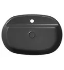 Isvea INFINITY OVAL kerámiamosdó, 60x40cm, antracit