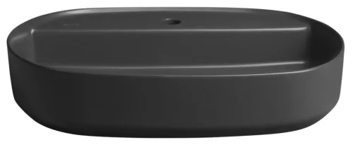 Isvea INFINITY OVAL kerámiamosdó, 60x40cm, antracit