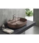 Isvea INFINITY OVAL kerámiamosdó, 60x40cm, taupe