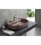Isvea INFINITY OVAL kerámiamosdó, 60x40cm, taupe