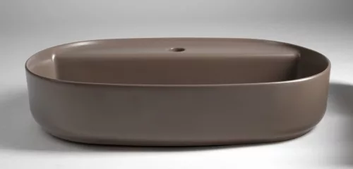 Isvea INFINITY OVAL kerámiamosdó, 60x40cm, taupe