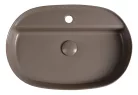 Isvea INFINITY OVAL kerámiamosdó, 60x40cm, taupe