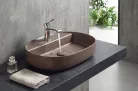 Isvea INFINITY OVAL kerámiamosdó, 60x40cm, taupe