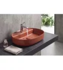 Isvea INFINITY OVAL kerámiamosdó, 60x40cm, terrakotta